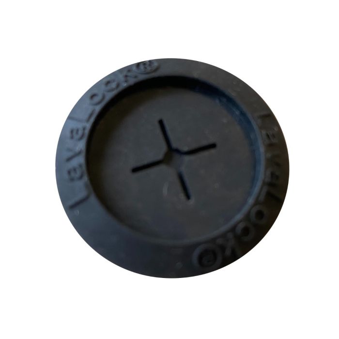 LavaLock® Black Temp Probe Grommet - BBQ smoker Thermo probe pass-through for 1 in or 1.25 in. hole