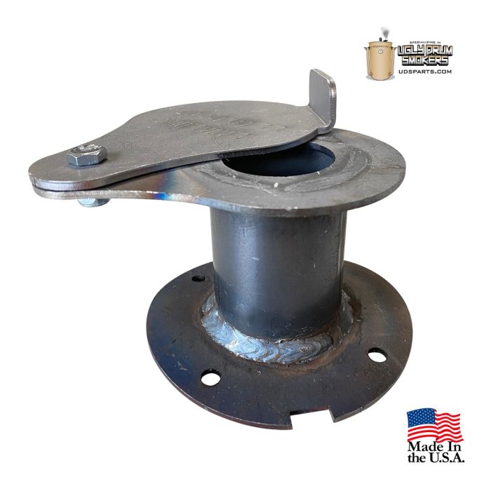 1-1/2" ID air inlet or exhaust UDS Smoke stack w/ flange