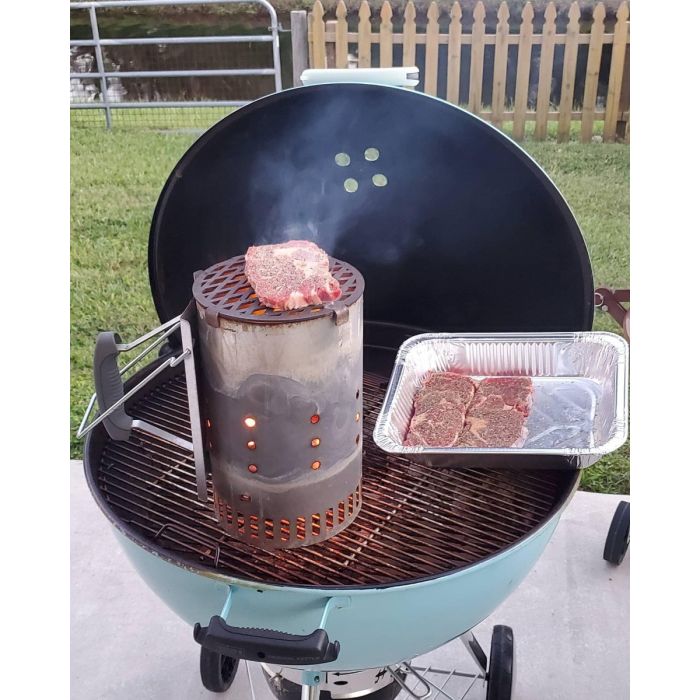 Chimney Griller Stainless steel charcoal starter grilling accessory