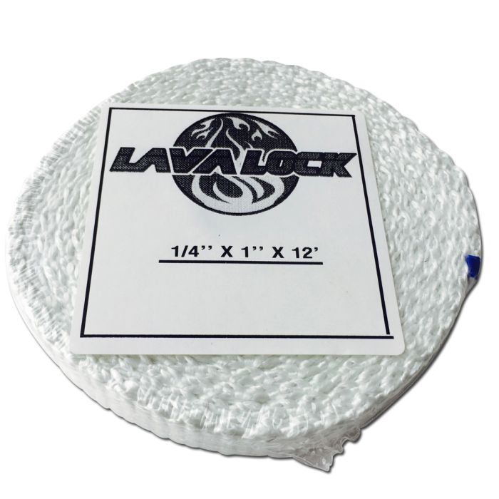 LavaLock® 1 x 1/4" x 12 ft. plain firebox gasket  1,000F 