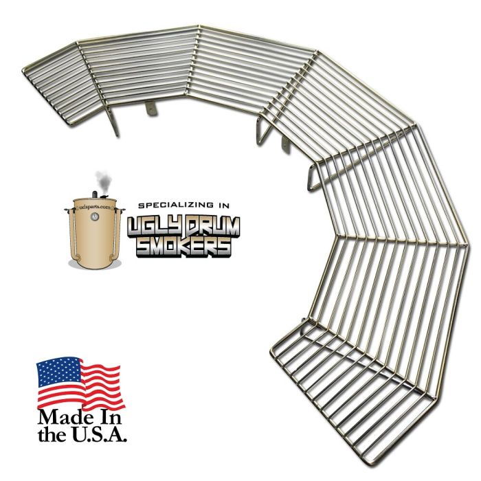 55 Gallon UDS Shelf, Stainless Wire Rack