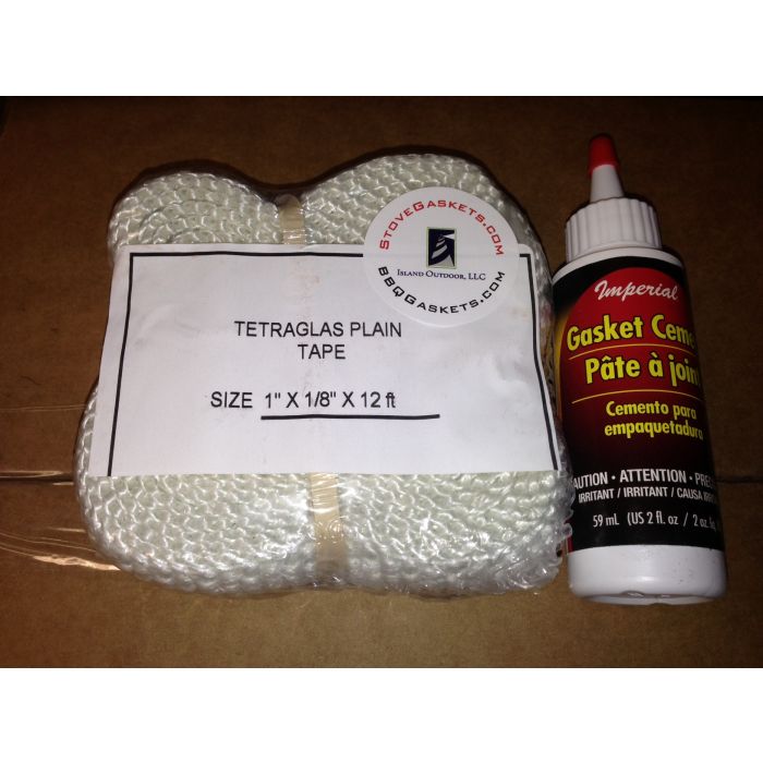 Flat fiberglass gasket kit with Imperial glue
