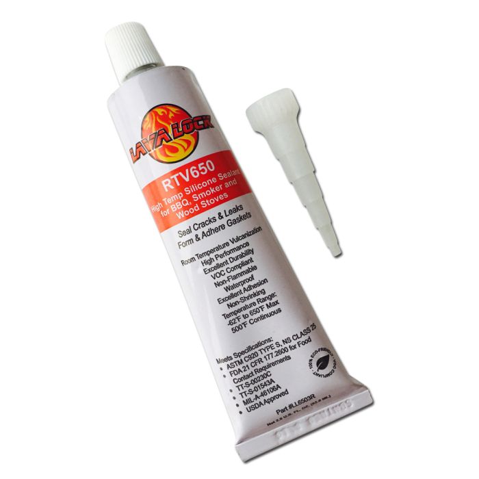 LavaLock® Wood & Pellet stove flue pipe sealer RED 3 oz 650F 