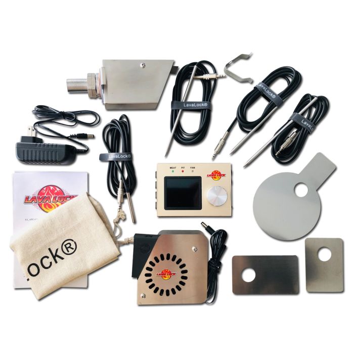 LavaLock® 4 probe 35 CFM BBQ Smoker Automatic Temp Controller