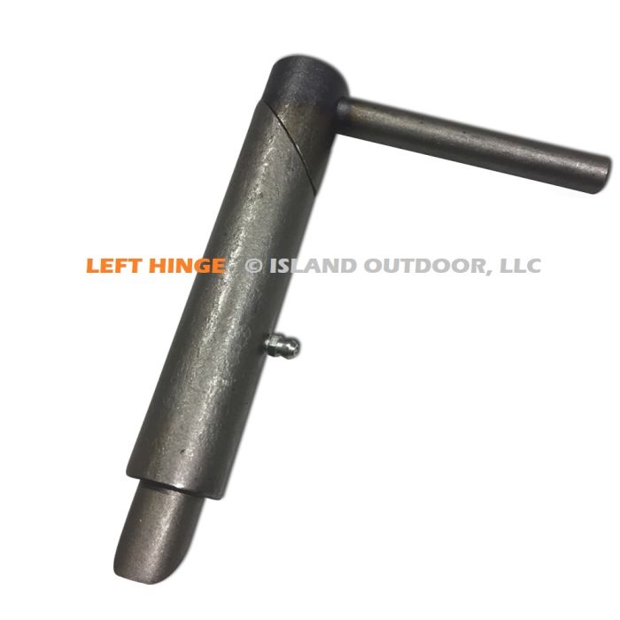 Self Closing (LEFT HAND) Smoker Door Hinge - BBQ Slam Action Latch