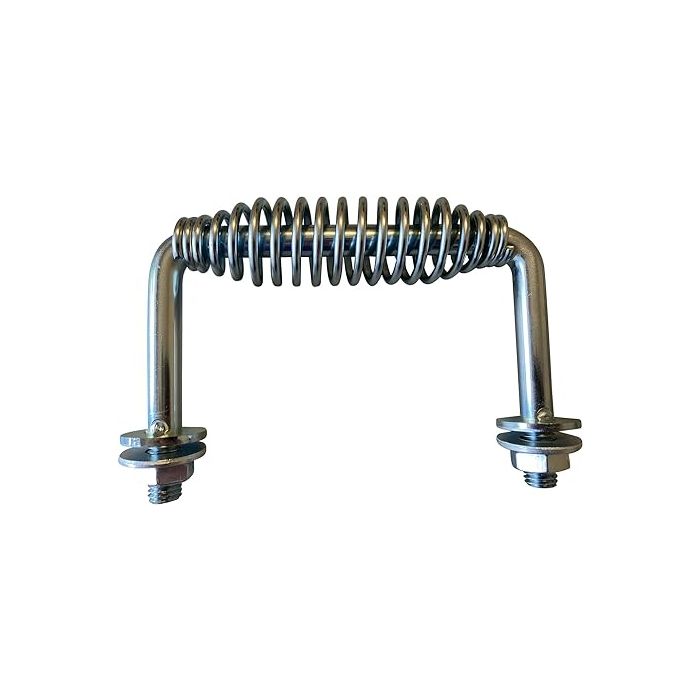 LavaLock Stainless Steel Spring Handle - 5-3/8" Weld-On BBQ Smoker Handle With 6" Steel Rod