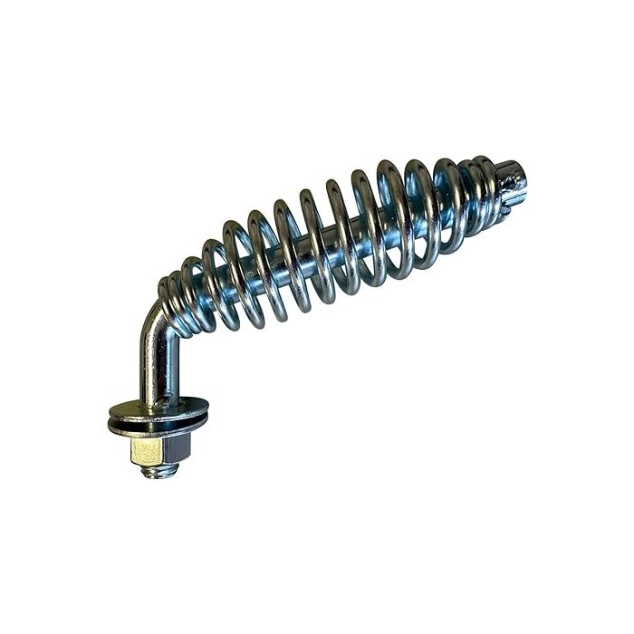 45 Degree Spring Handle with 1/2 inch Rod for BBQ Smokers, Fireplace, Wood Stove, Grill Accessories 