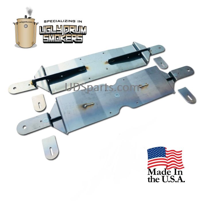 Locking UDS low profile cart wheel kit 55 gallon drum