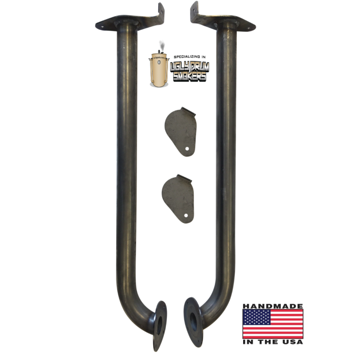 LONG TUBE 1-1/2 Stack Style Uprights Tear Drop Air Inlet Bolt-ON w/ blades