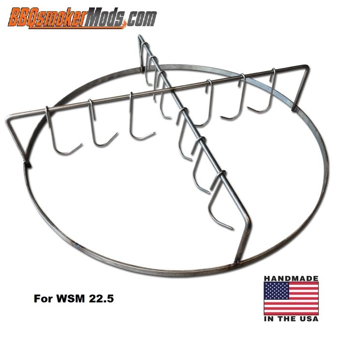 LavaLock® Meat Hanging System w/ Meat & Rib Hooks - Stainless 
