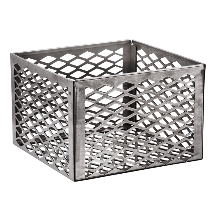 Stainless 12 x 12 x 8 inch Charcoal Basket