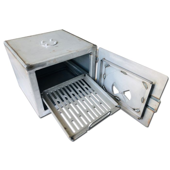 smoker pit complete diy fire box