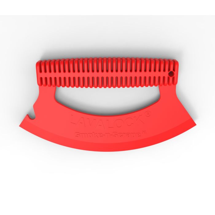 Smoke-n-Scrape Grill Smoker Scraper BBQ Residue Remover Kettle WSM BGE Kamado Cleaning Blade - Porcelain Safe!