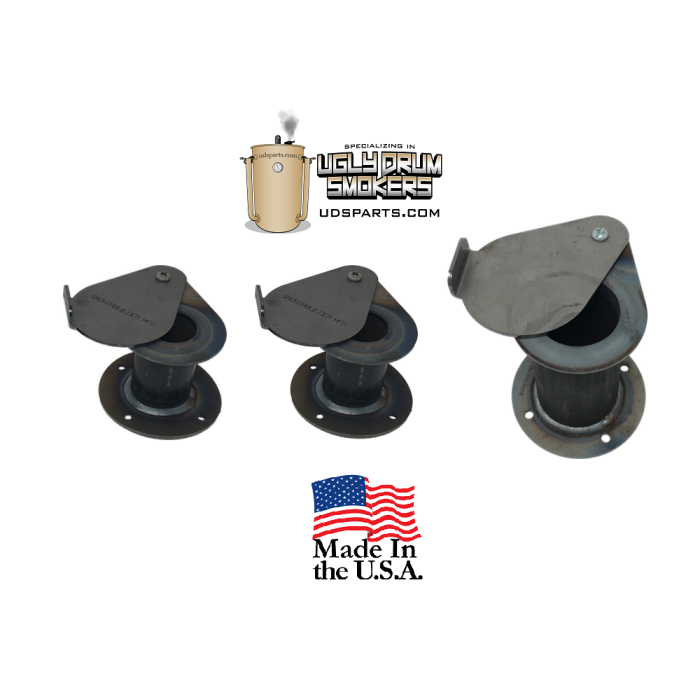 UDS damper combo pack. DIY drun smoker intake and exhaust set - 3 pack