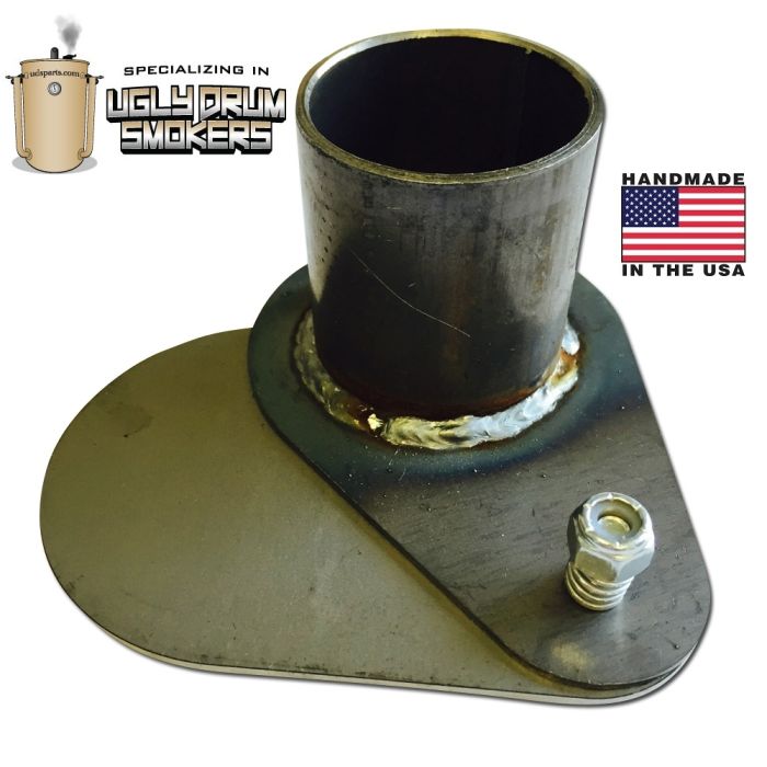 1-1/2" ID air inlet UDS Smoker WELD ON tear drop damper intake
