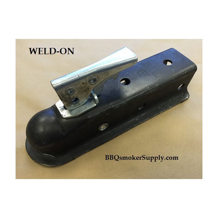 Weld-On 2" Coupler for BBQ PIt Trailer 2" square tube