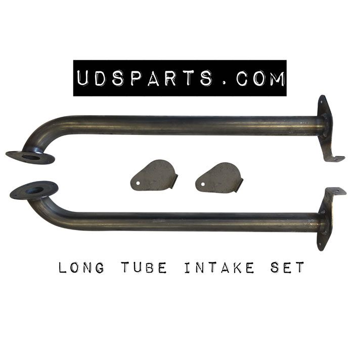 LONG TUBE 1-1/2 Stack Style Tear Drop Upright Air Inlet BOLT ON w/ blades