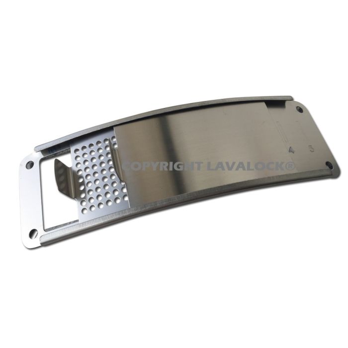 Slide damper intake, curved for 55 gallon UDS