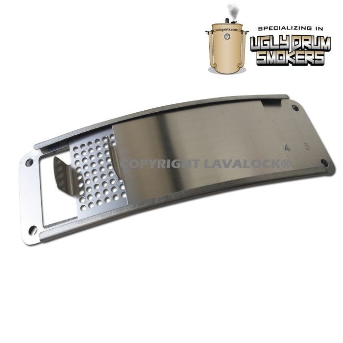 Ugly Drum Smoker Slide Air Intake Damper, Stainless by LavaLock®