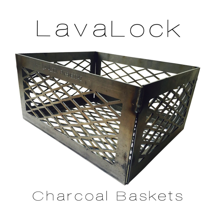 LavaLock® 12 x 10 x 6 Super PREMIUM EXPANDED Charcoal Basket