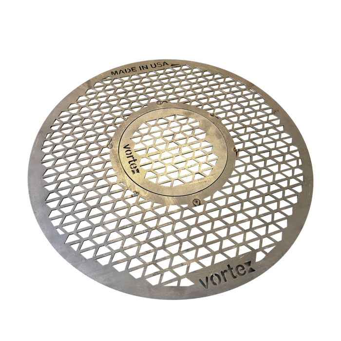 Vortex (in)direct heat® Grill Grate for 22 Kettle, UDS or Kamado style Charcoal BBQs with removable searing grate - 22 in