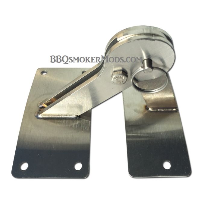 WSM 18.5 22.5 Lid Hinge - Stainless - Weber Smokey Mountain