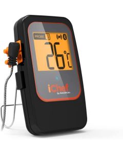 Maverick BT-600 iChef Bluetooth Digital Instant Read Cooking Kitchen Grilling Smoker BBQ Wireless Probe Meat Thermometer, Black