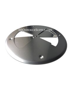 8" Aluminum Air Damper Smoker Vent, Rust Proof