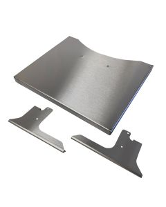 Folding Stainless Side shelf for 55 gal uds or 22" weber wsm