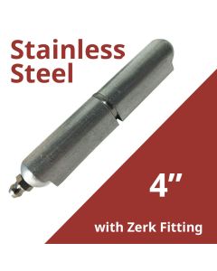 4 IN STAINLESS WELD ON BULLET HINGE STAINLESS - SS w/ zerk fitting