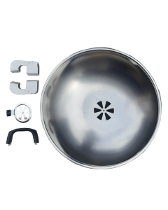The Big P UDS Drum Smoker Dome Lid Kit includes Lid, Hinge, Damper and Handle