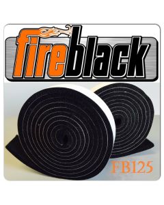 FireBlack125 BBQ smoker gasket (Self stick) - 1 x 1/8