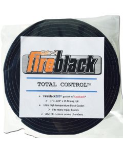 FireBlack220 BBQ smoker gasket (Self stick) - 1 x 1/4