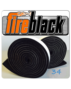 FireBlack34 BBQ smoker gasket (Self stick) - 3/4 x 1/8