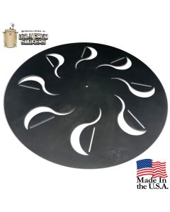 FireDial™ UDS Adjustable Heat Shield (Deflector Plate) for 55 gallon Ugly Drum Smoker