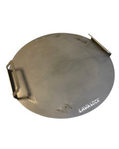 Flat Griddle Top for UDS Drum Smoker  (Flat top grill also fits Weber Kettle 22.5) - 10 gauge