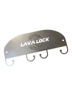 LavaLock Logo Utensil Holder for Ugly Drum Smoker or Charcoal cooker - Stainless