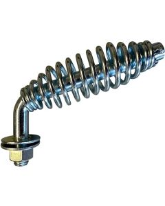 45 Degree Spring Handle with 1/2 inch Rod for BBQ Smokers, Fireplace, Wood Stove, Grill Accessories 