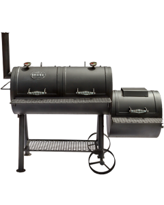 Luling Double Lid Offset Smoker 20 x 40 x 20 Super Duty 1/4" rolled pate steel